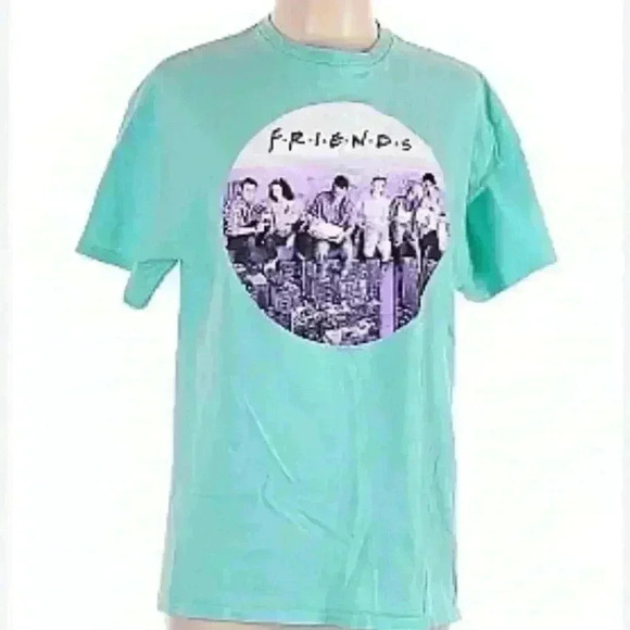 NEW FRIENDS Unisex short sleeve T-shirt FRIENDS TV SHOW CAST - Size Large - Picture 1 of 2